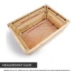 Bamboo Basket Set of 12 - White Wash Rect 8" w/Ear Handles - Multipurpose Gift & Storage Basket - Image 2